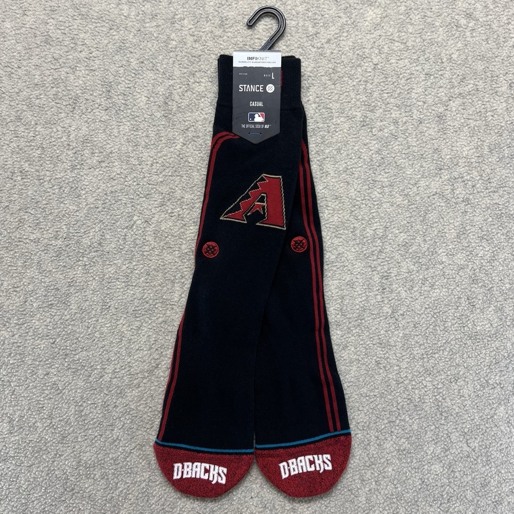 Stance‎ Arizona Diamondbacks Dbacks Alt Jersey 2 Crew Socks Large MLB New